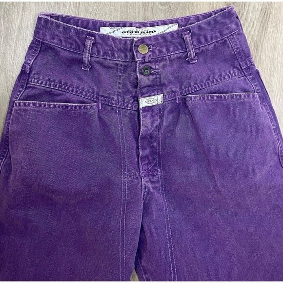 High Rise Purple Women's Jeans - Picture 2 of 10